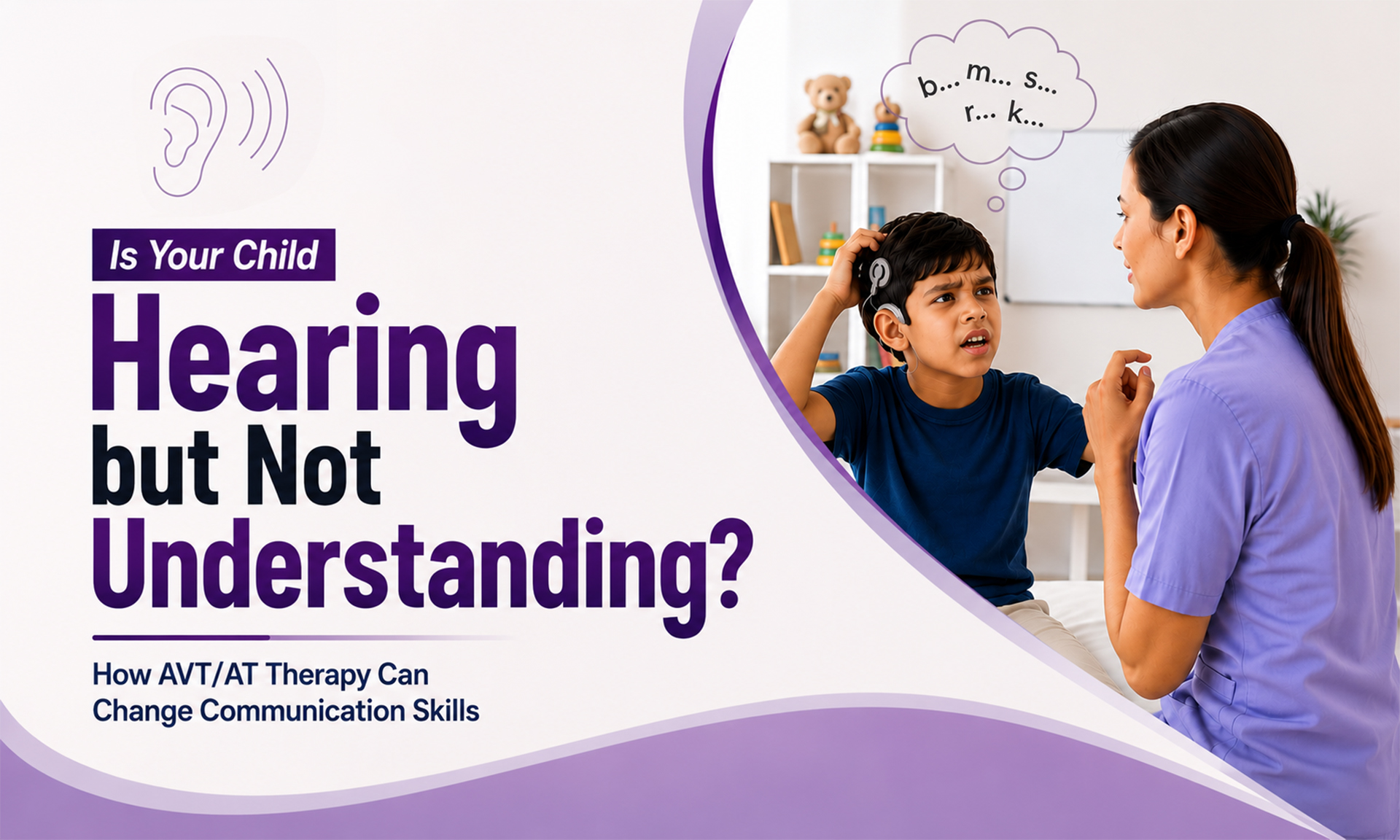 Is Your Child Hearing but Not Understanding? How AVT/AT Therapy Can Change Communication Skills